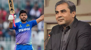 Usman Khan and Chairman PCB Mohsin Naqvi | The Morning Bulletin